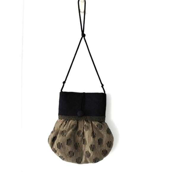 Designs By Jennifer Fleming Unique Gold & Black Dot Pattern Purse - Picture 2 of 6